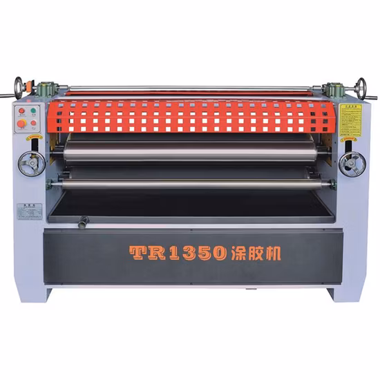 Mt6213 Woodworking 1300mm Wood Board MDF Roller Veneer Glue Spreading Machine Double Sides Glue Spreader Machine